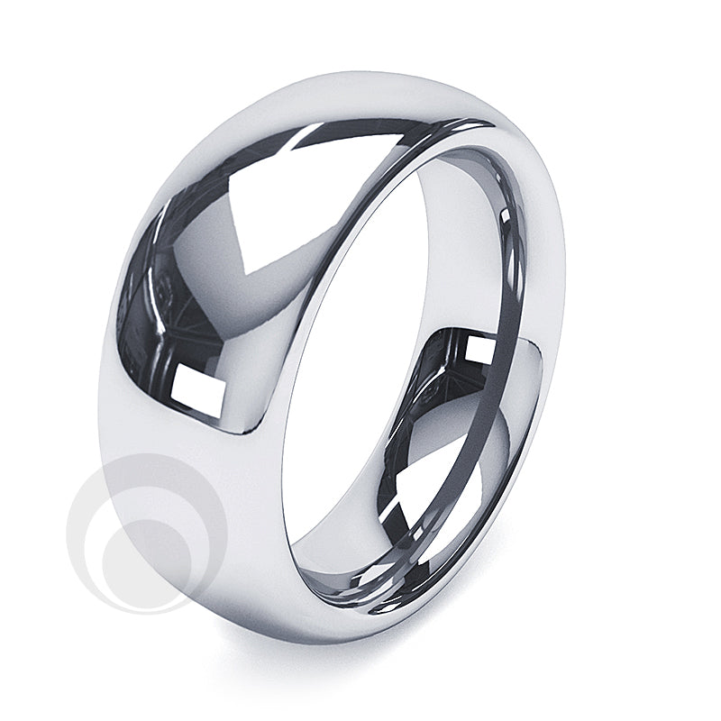 thumbnail image 2 of Platinum Wedding Ring – High Polish Court Shape Band UK Hallmarked 950 2 of 5