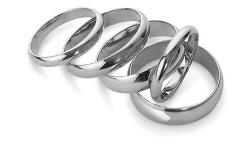 Plain Platinum Wedding Rings