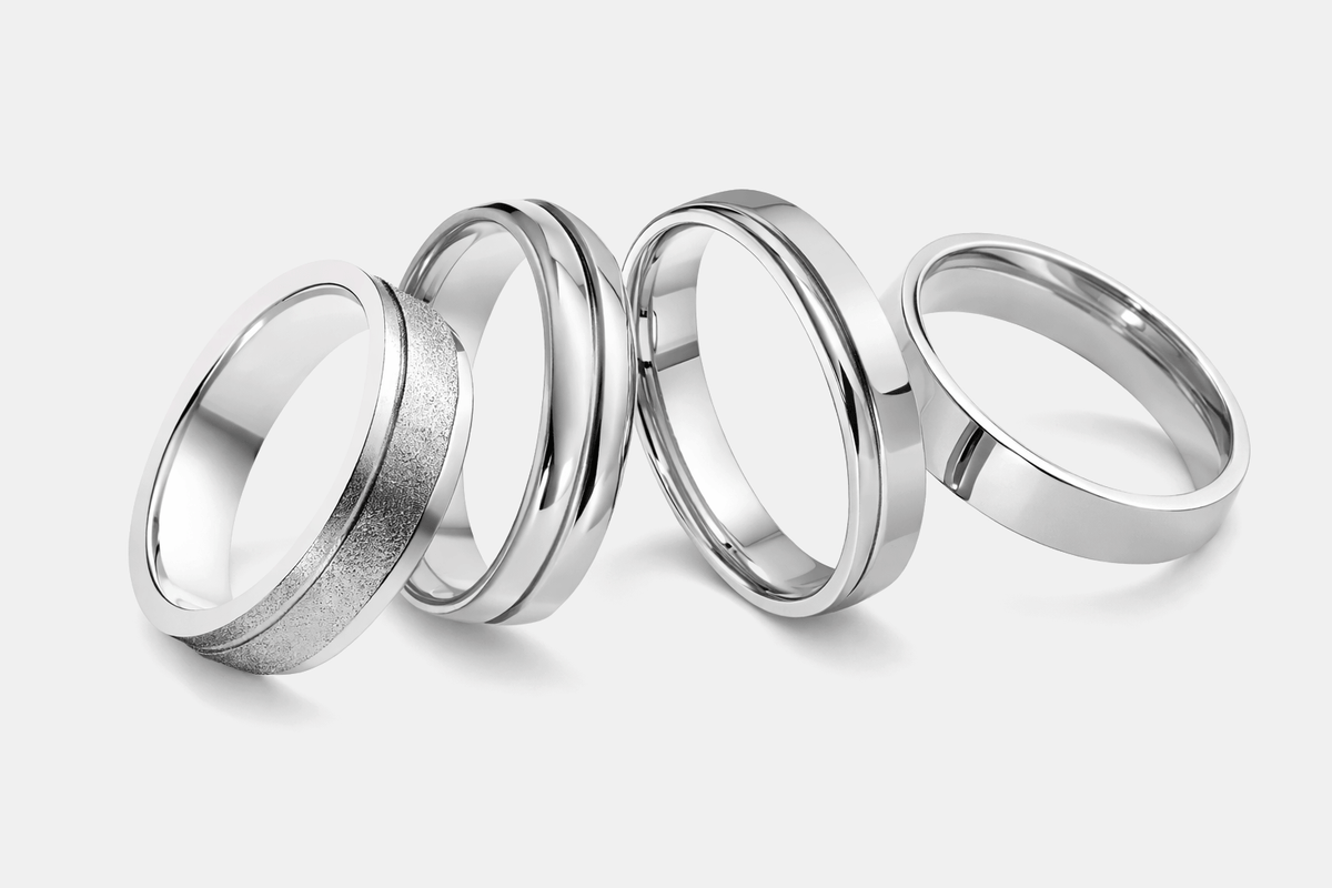 Plain Platinum Wedding Rings