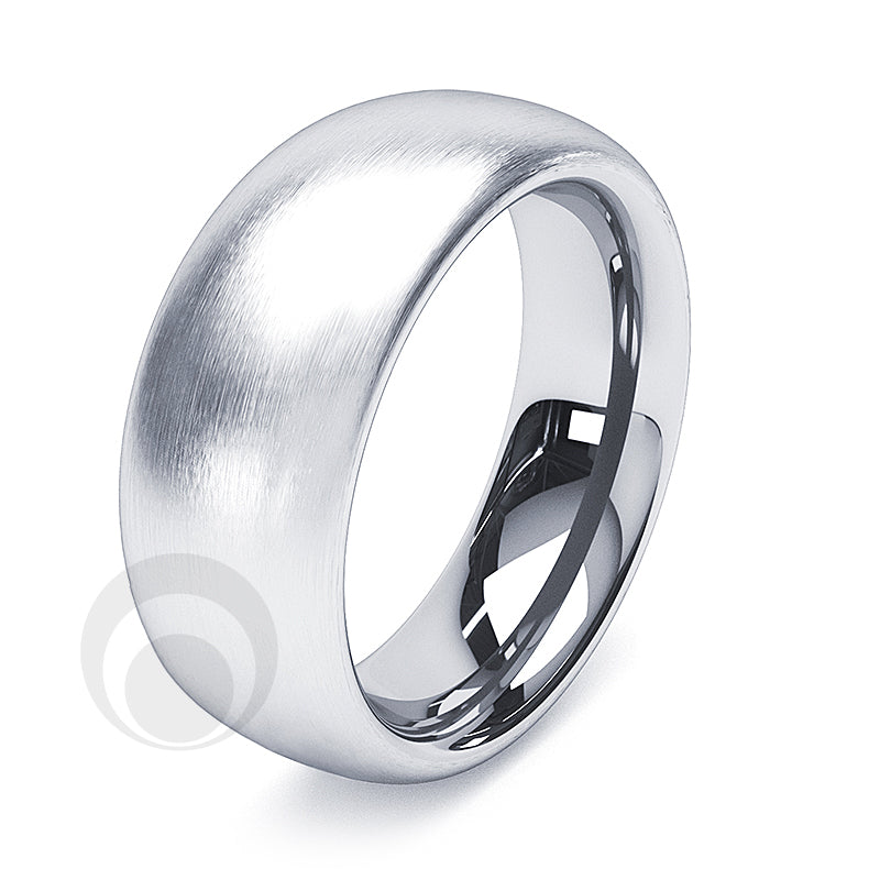 10mm Platinum Plain Court Wedding Ring