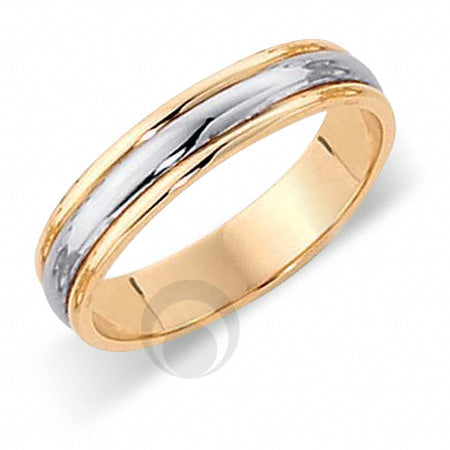 Platinum Wedding Ring Two Colour