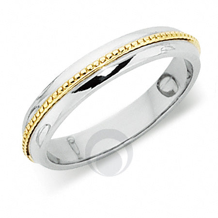 Platinum Wedding Ring Two Colour