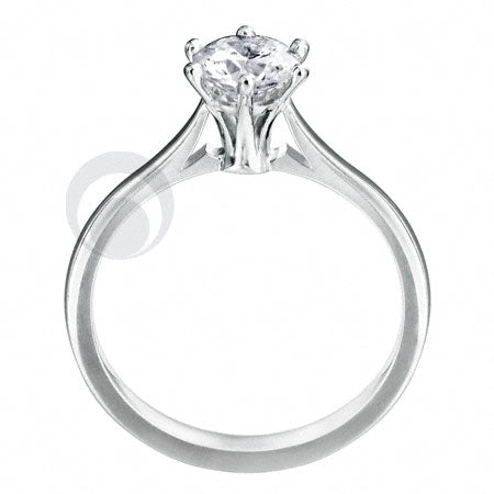 Diamond Platinum Engagement Ring PRC01DC 1