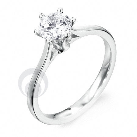 Diamond Platinum Engagement Ring PRC01DC 3