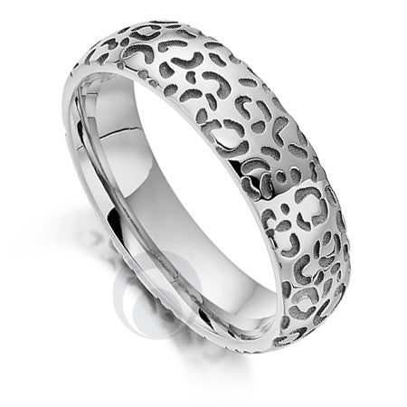 Platinum Wedding Ring - Safari Cheetah II