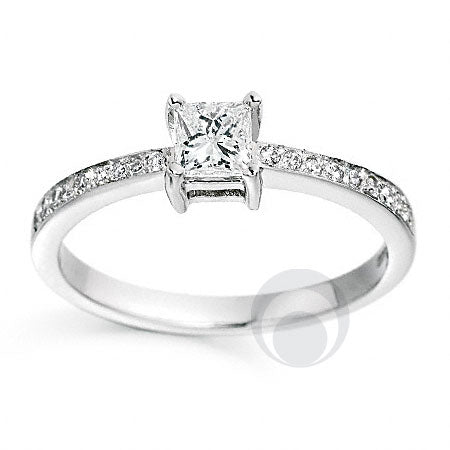 Diamond Platinum Engagement Ring