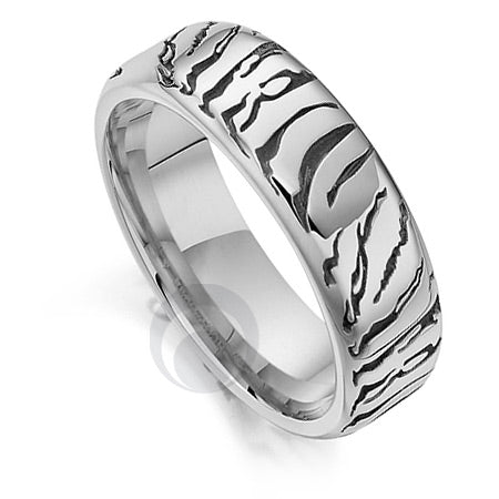 Platinum Wedding Ring - Safari Tiger II