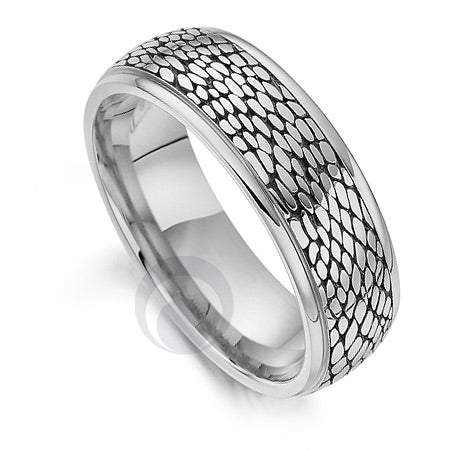 Platinum Wedding Ring - Safari Snake II