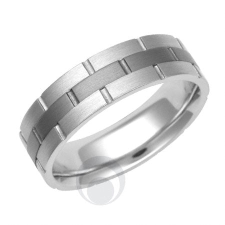 Titanium and Platinum Wedding Ring