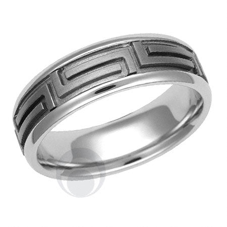 Titanium and Platinum Wedding Ring