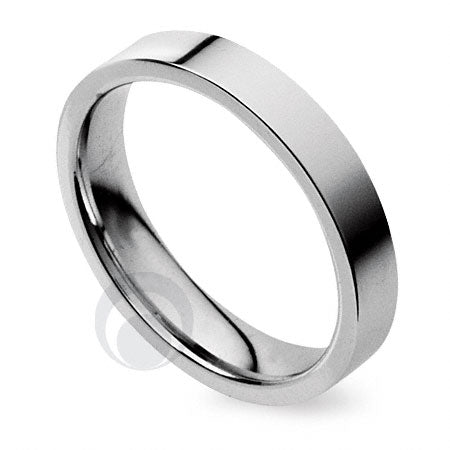 2.5mm Plain Platinum Flat Court Wedding Ring