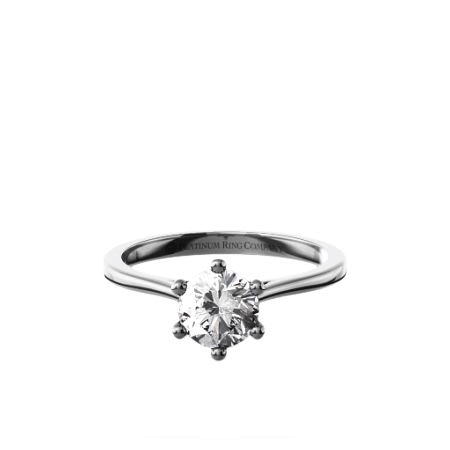 Diamond Platinum Engagement Ring PRC01DC 360